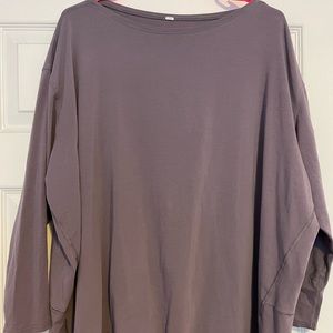 Lululemon Back in Action Long Sleeve light purple